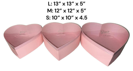 3pc-Pink heart box set