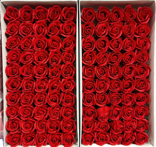 50pc Red Soap Rose