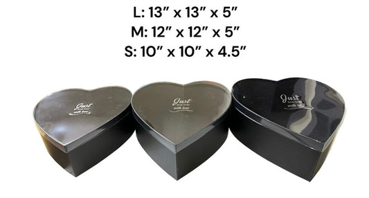 3pc-black heart box set