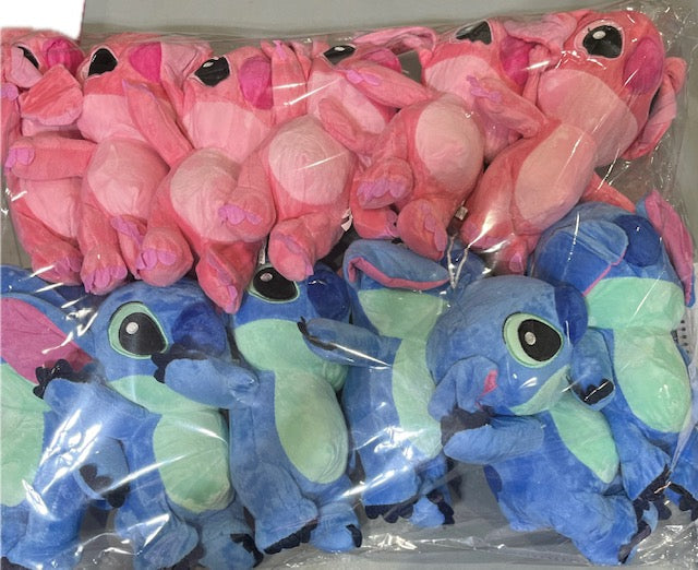 BLUE & PINK STICH 12PC PACK PLUSHIE